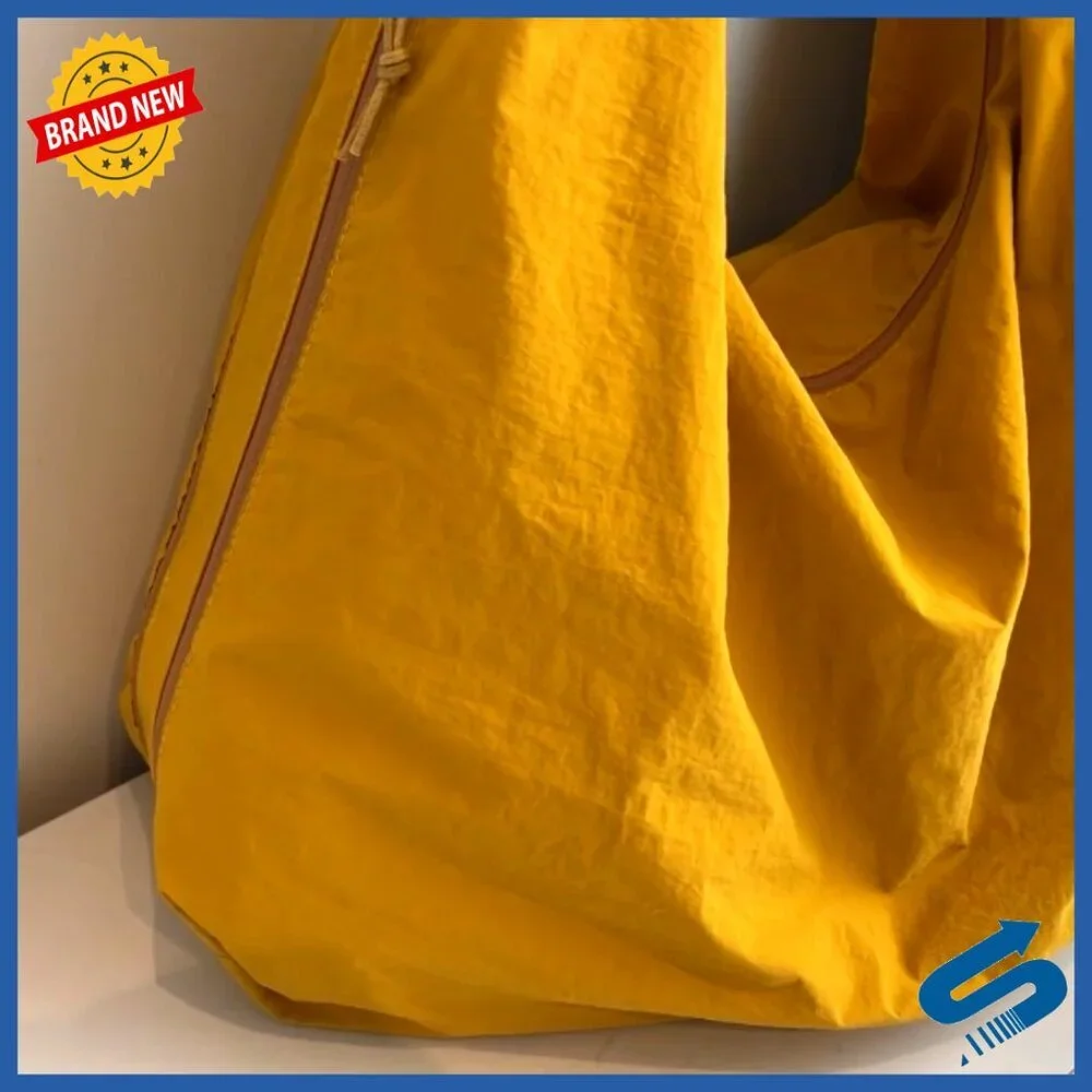 Large Nylon Hobo Shoulder Bag Tote with Zipper Closure